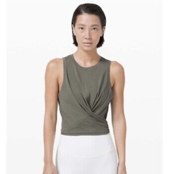 Lululemon Time to Restore Tank - Sage Green Sz 2 - Picture 1 of 5